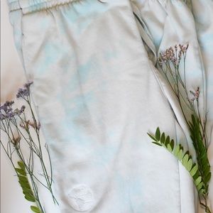 Blue tie dye sweatpants!